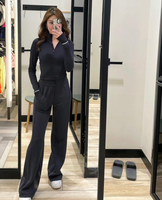 越南产原单正品Lulu Softstreme女士加绒高腰直筒裤121502 商品图10