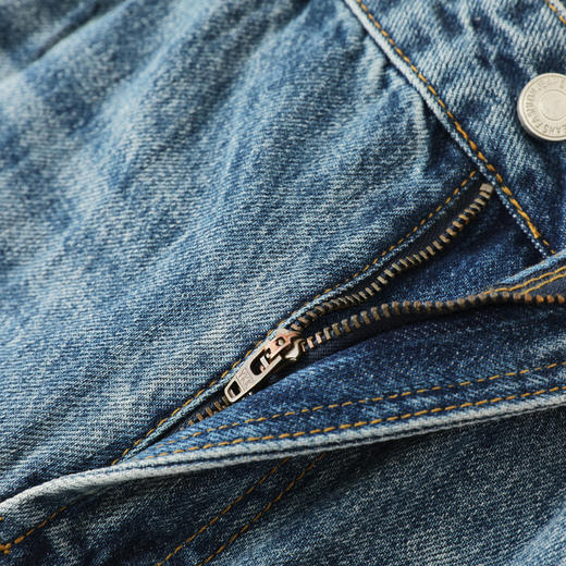 GXG男装25秋季时尚简约复古水洗宽松直筒休闲男式牛仔长裤K&C 商品图6