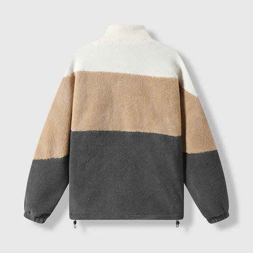 GXG男装冬季时尚撞色拼接颗粒绒加厚保暖立领休闲男式夹克K&C 商品图1