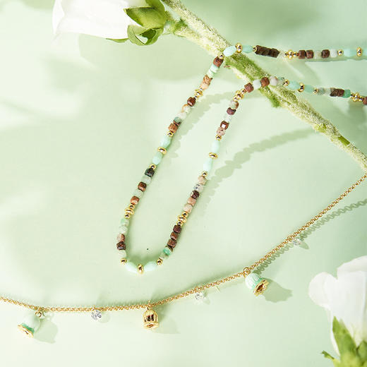 大英博物馆 欧洲文化艺术系列 铃兰轻语 双层可拆分项链 商品图3