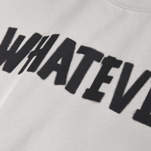 NPC潮牌胸前英文字母LOGO印花圆领卫衣加绒加厚阔版情侣NP39ST37 商品图2