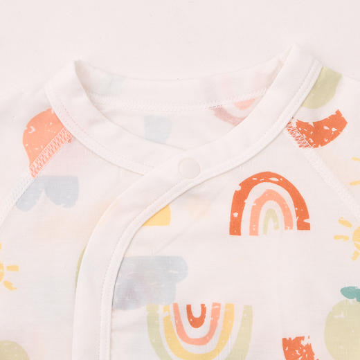 棉果果春季新品男宝女宝满印柔软舒适莫代尔长袖半背衣M101110426001 商品图2