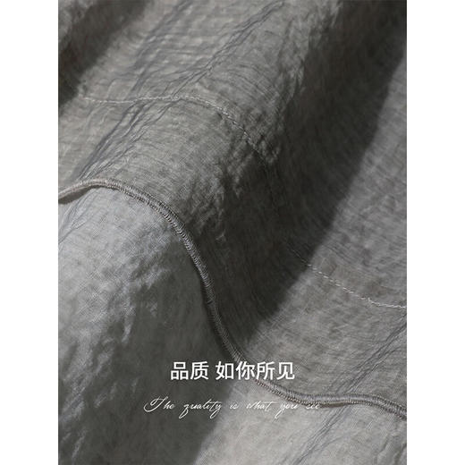 COCOBELLA[晨雾灰]段染炒色肌理感人丝半身裙女大摆长裙HS7031 商品图3