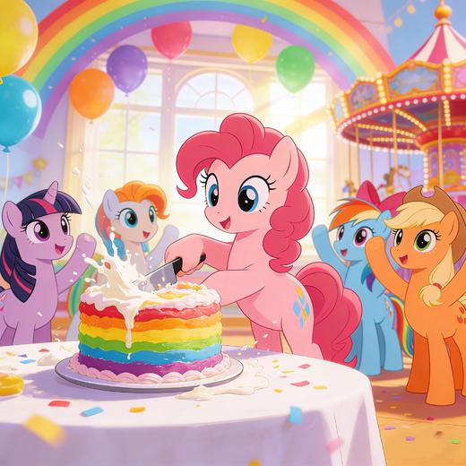 友谊的魔法已就位！12.27日15:00小马宝莉主题生日派对开放报名，钻石贴贴画+免费蛋糕分享~就等你来 商品图5