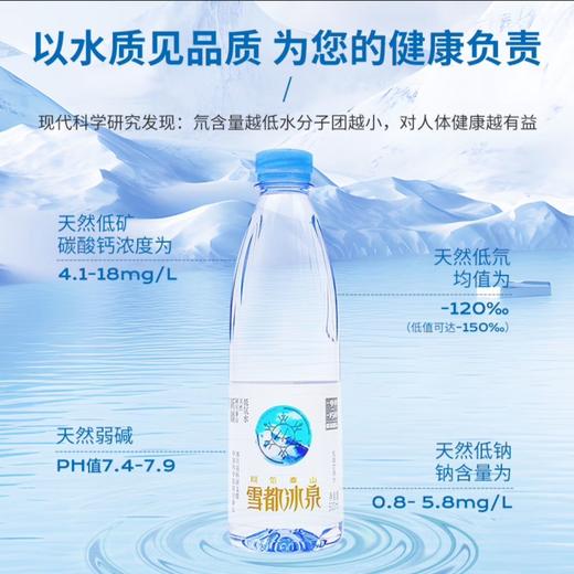 雪都冰泉低氘水500ml*24瓶/箱 商品图1