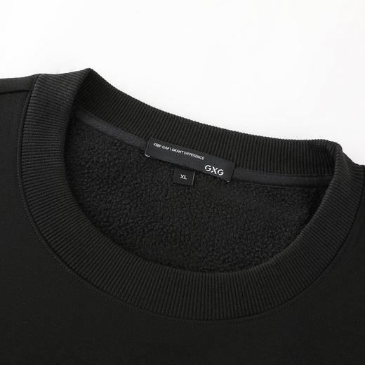 GXG男装【加绒保暖】冬季国潮民族风图案舒适圆领男式休闲卫衣K&C 商品图2