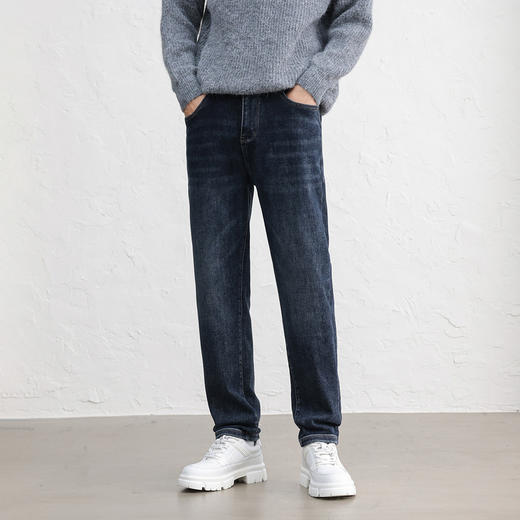 GXG男装25秋季日常通勤时尚百搭舒适休闲锥形版男式牛仔长裤K&C 商品图1
