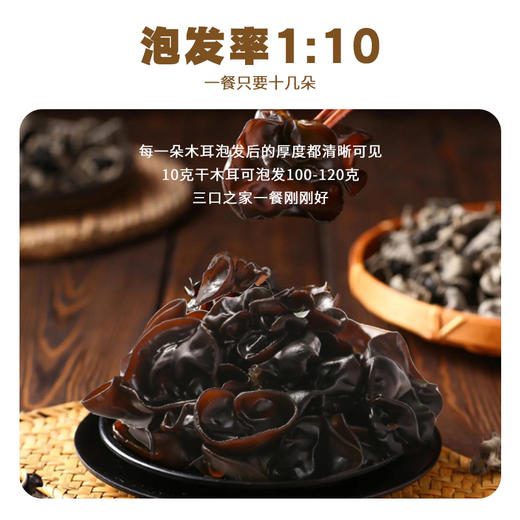 【板牙专属】塔哈尔河大兴安岭黑木耳500g/袋 商品图2
