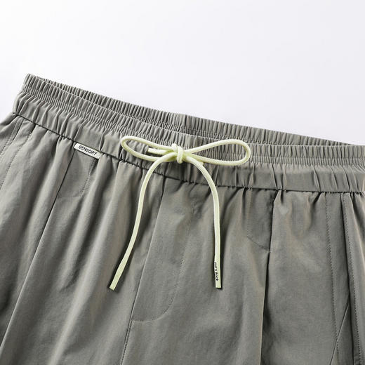 GXG男装25夏季时尚撞色系绳舒适松紧腰吸湿速干男式休闲直筒裤K&C 商品图12