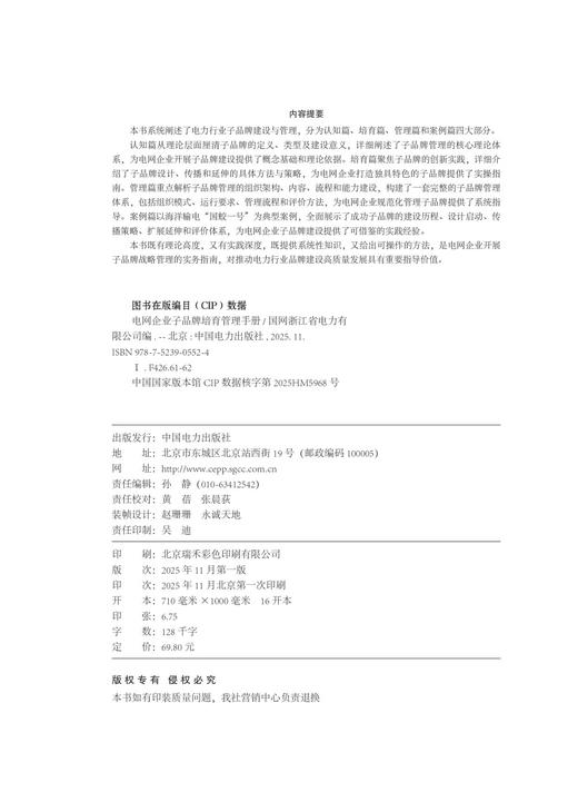 电网企业子品牌培育管理手册 商品图3