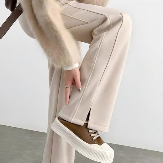 Beau Muse 人字纹羊毛蚕丝直筒裤出升级款❗️面料升级❗️版型升级❗️开衩款/中线款（不开衩） 商品图4