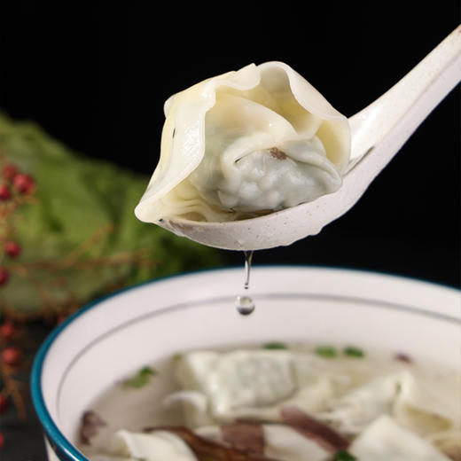 【顺丰发货】杨过 手工馄饨 大馄饨10个*袋/小馄饨12个*袋 皮薄馅满 咬开满嘴鲜香 送汤料包 商品图5