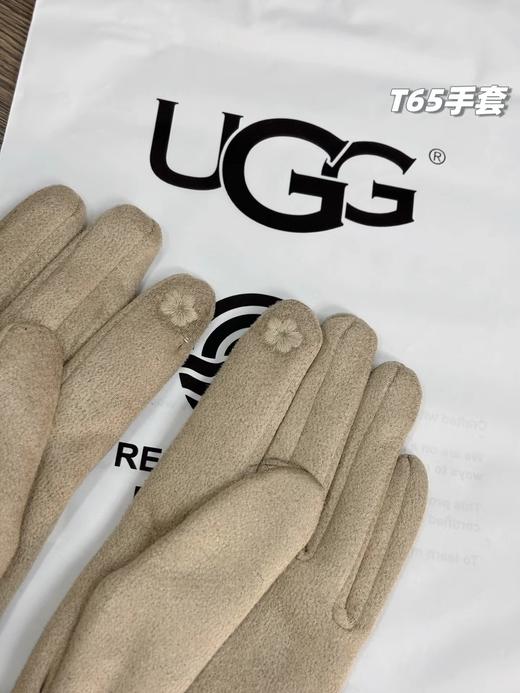 D121520加绒加厚款女士冬季麂皮+羊羔绒触屏手套 商品图13