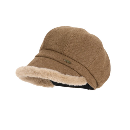 丁摩秋冬季户外保暖八角帽时尚百搭显脸小贝雷帽高级感毛绒小檐画家帽 ALWXBG-8979 商品图4