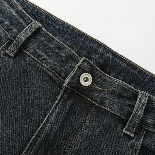 GXG男装25秋季时尚简约复古水洗日常通勤舒适直筒男士牛仔长裤K&C 商品图8