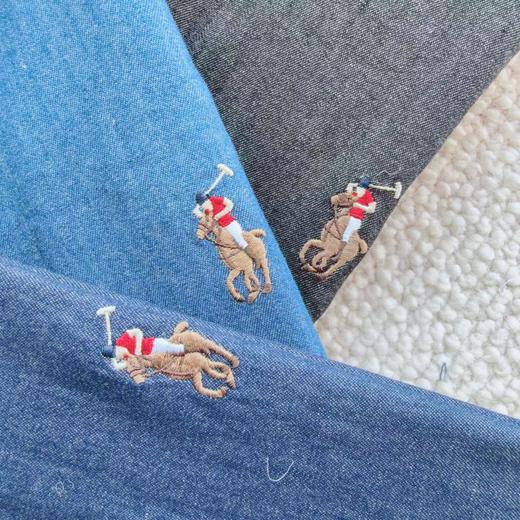 D121597通勤休闲刺绣小标全棉水洗牛仔衬衫 商品图4