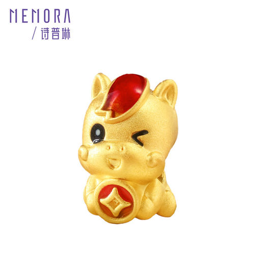 【新品首发】马上金喜 黄金足金生肖马转运珠MEMORA诗普琳HP878601、HP878701、HP878801 商品图14