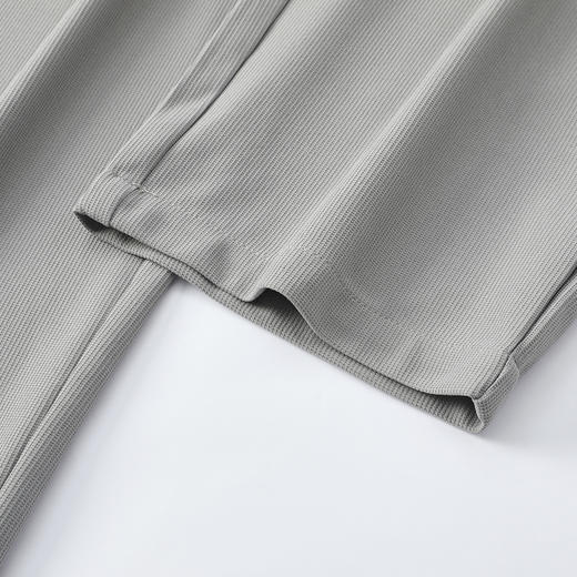 GXG男装25夏季舒适松紧腰系绳直筒裤纯色百搭薄款垂顺男式休闲裤K&C 商品图10