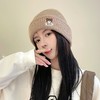 【显脸小保暖❗️甜腻针织帽】显肤色百搭秋冬帽子女时尚冬季加厚保暖针织帽韩版可爱新款女士毛线帽冬 商品缩略图5