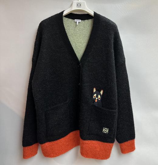 男款拼色针织开衫毛衣he014 商品图0