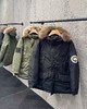 D121540休闲机能工装风纯色毛领连帽中长款滑雪服极地羽绒服男女同款 商品缩略图1