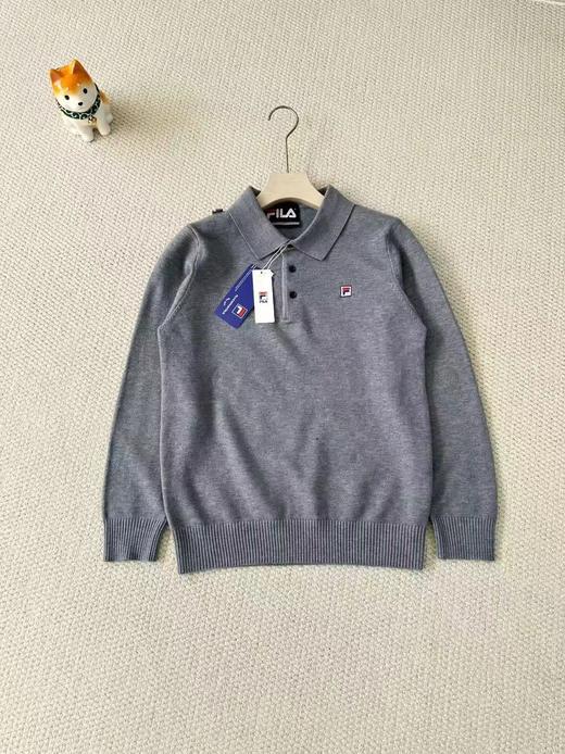 D121504秋冬质感穿搭男士小标刺绣翻领针织衫毛衣 商品图0