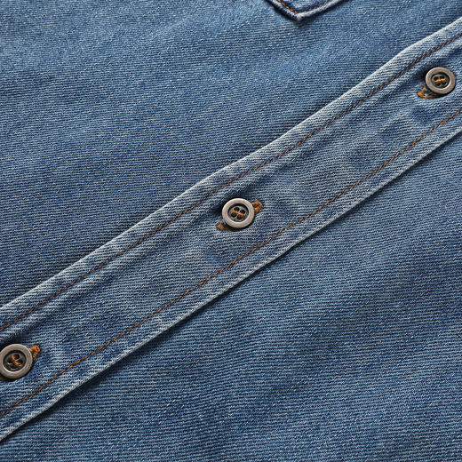 GXG男装25秋季经典百搭潮流复古简约翻领短款男式牛仔夹克上衣K&C 商品图10