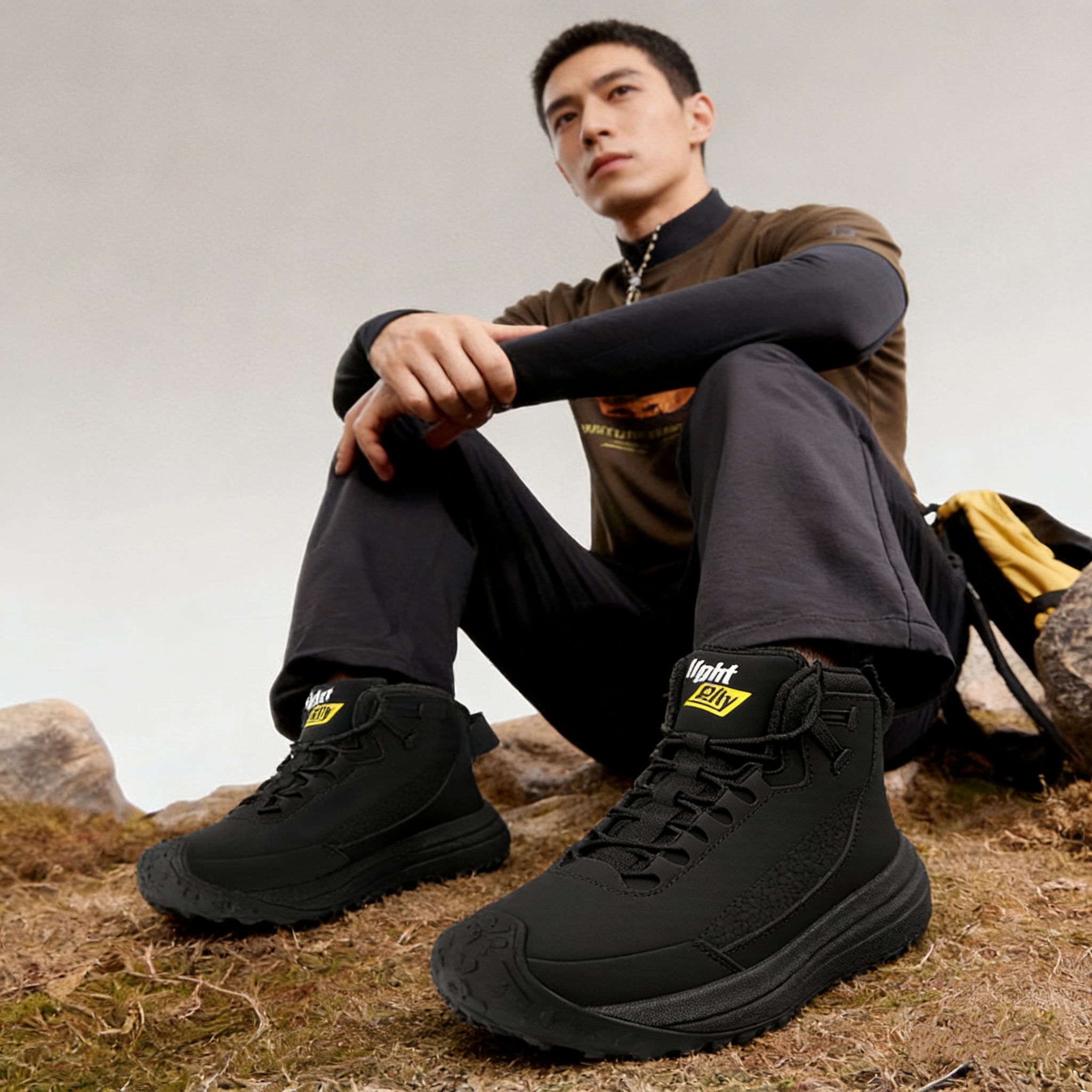 【冰上止滑+三层防水结界】量橙极地冲锋靴，持久型动态防水堡垒，户外徒步登山探险靴