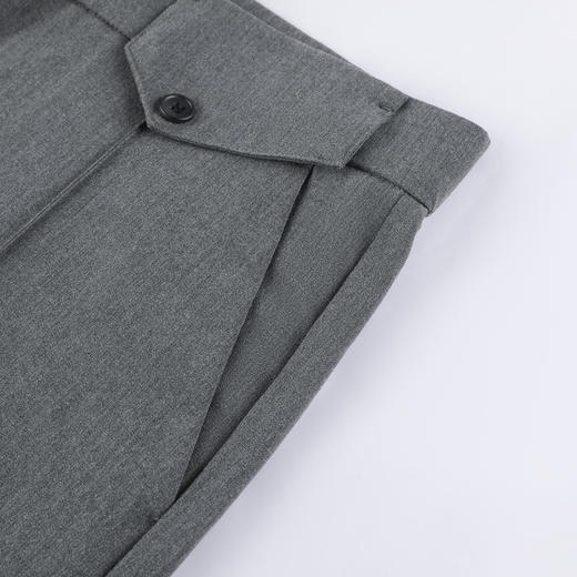 GXG男装春季时尚百搭装饰口袋男款纯色休闲直筒长裤K&C 商品图7