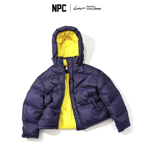 NPC预约李老板直播间撞色90%鹅绒服连帽升级小泡芙2.0冬NP5BDJ16 商品图2