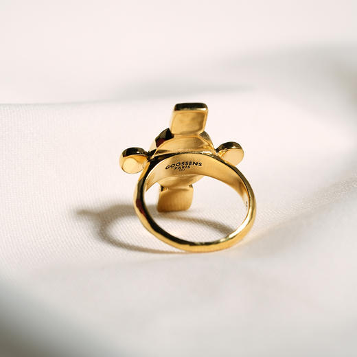 北京仓｜Goossens Paris-BOHEME-绿色 十字 岩石水晶 戒指［法国设计师］ 商品图2