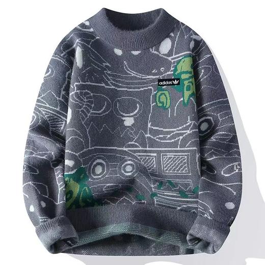 D121576男女同款时尚多彩卡通休闲针织毛衣 商品图4