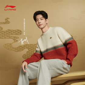 【肖战同款】李宁中国文化系列故宫联名男女同款套头编织衫AMBV387