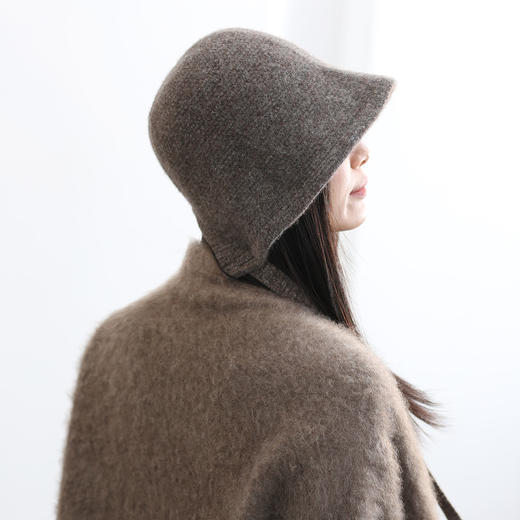 饮水鸟25年冬藏地牦牛绒羊毛针织辫子帽渔夫巴拉法克显脸小礼物 商品图9