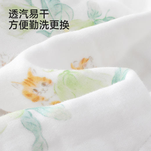 【商场同款】英氏儿童浴巾婴儿纱布浴巾纯棉六层纱布吸水裹巾新款 商品图3
