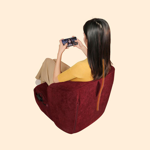 乐班加热沙发护腰单人沙发客厅卧室沙发轻奢沙发单手可伶久坐不累加热沙发 商品图6