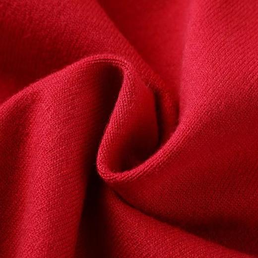 D121586法式红色设计感翻领针织开衫女2025新款新年软糯毛衣上衣 商品图14