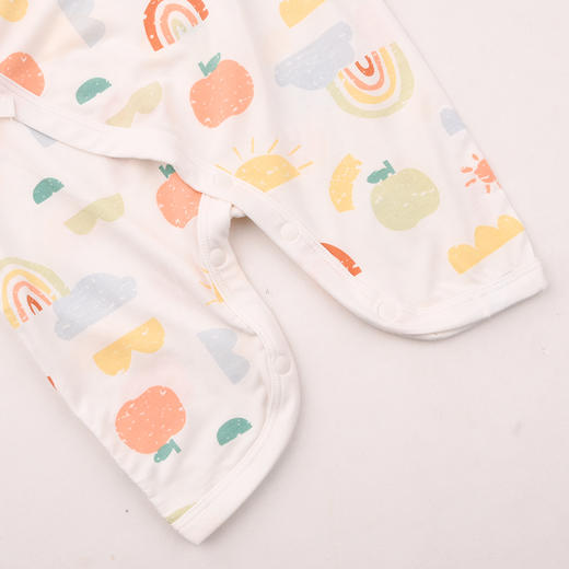 棉果果春季新品男宝女宝满印柔软舒适莫代尔蝴蝶连体衣M101726426002 商品图2