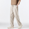 GXG男装25夏季简约百搭舒适弹力松紧腰抽绳男式直筒休闲长裤K&C 商品缩略图4