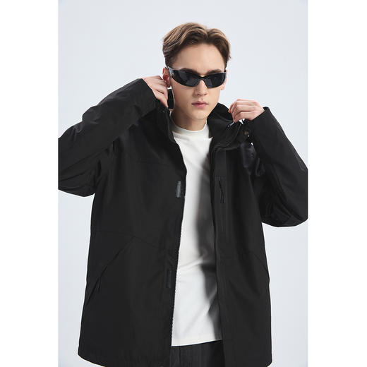 【GXG男装】冬季潮流连帽夹克男式户外山系冲锋衣登山服外套K&C 商品图2