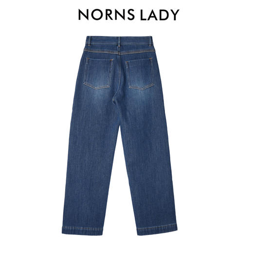 NORNS LADY诺恩 复古直筒牛仔裤宽松高腰阔腿休闲长裤 H25KC14968 商品图1