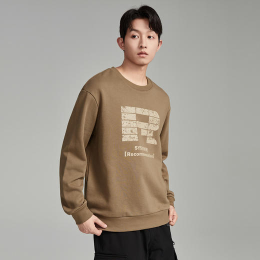 GXG男装秋季时尚潮流字母男士圆领百搭长袖卫衣K&C 商品图1