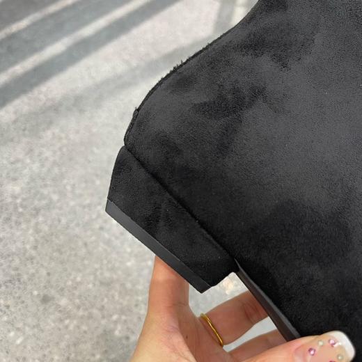 凯撒KS6951 绒面小方头切尔西短靴 商品图4