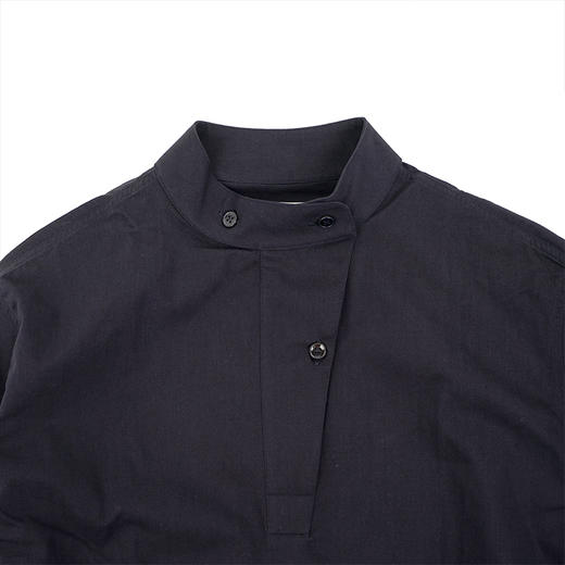 STUDIO NICHOLSON HALF PLACKET GRANDAD COLLAR女装立领垂坠衬衫 商品图1