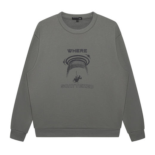 GXG男装【宇宙穿梭】冬季时尚印花男士圆领百搭长袖卫衣K&C 商品图2