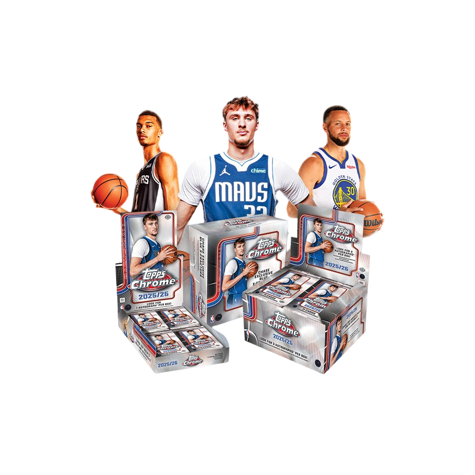 Topps Chrome 篮球系列Hobby/Jumbo/Value/Mega系列（盲盒属性 不支持7天无理由退换货）