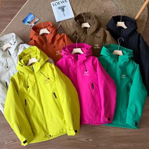 D121514冬季户外防风保暖90绒压胶冲锋衣羽绒服男女同款 商品图0