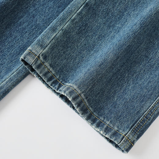 GXG男装25秋季个性潮流破洞款宽松休闲直筒百搭男式牛仔长裤K&C 商品图6