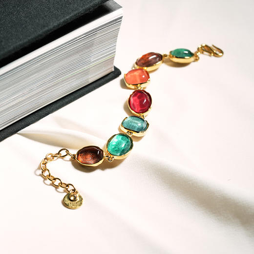 北京仓｜Goossens Paris-CABOCHONS-彩虹色 岩石水晶 手链［法国设计师］ 商品图2