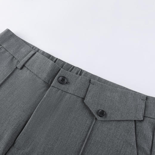 GXG男装春季时尚百搭装饰口袋男款纯色休闲直筒长裤K&C 商品图4